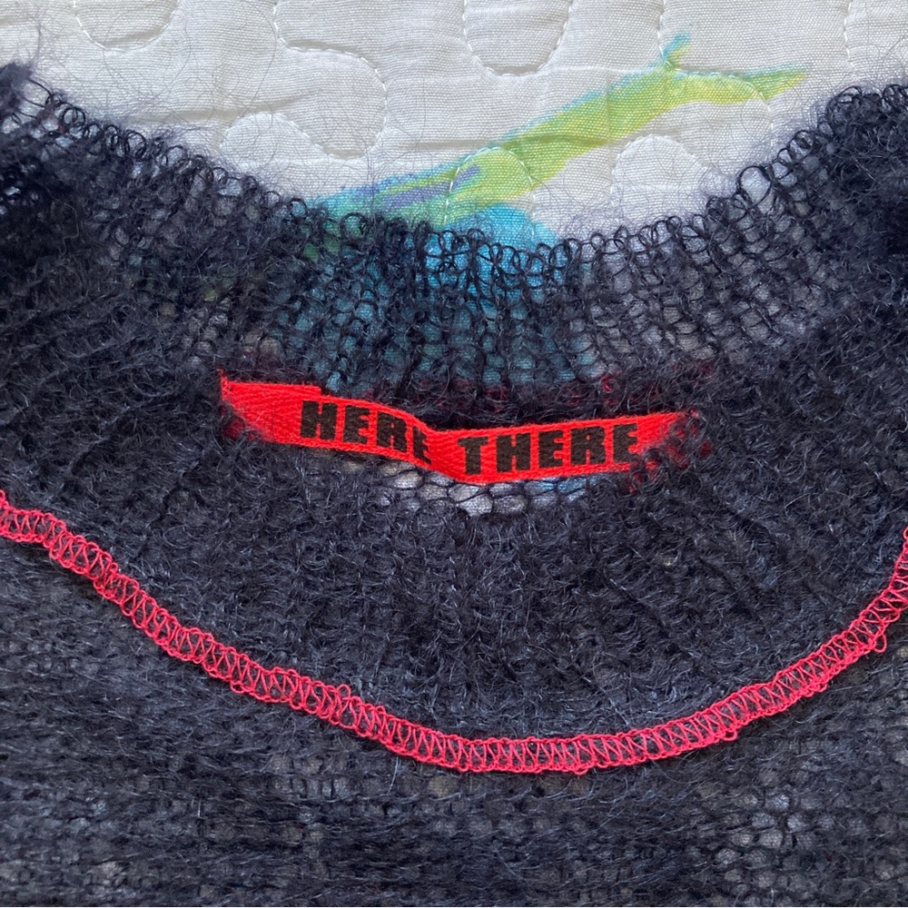 Vintage 00s Harajuku Loose Knit Punk Sweater 🖤 - Picture 5 of 6